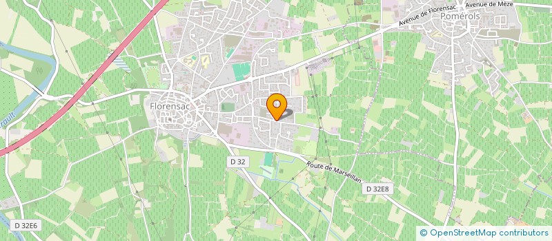 localisation de l'entreprise ASS RECHERCHE TRAVAIL ATELIERS PROTEGES à FLORENSAC