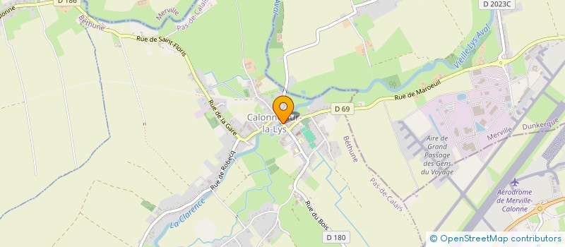 localisation de l'entreprise ASS RECHERCHES HISTORIQUES ARCHEOLOGIQUES MILITAIRES  SAINT-VENANT