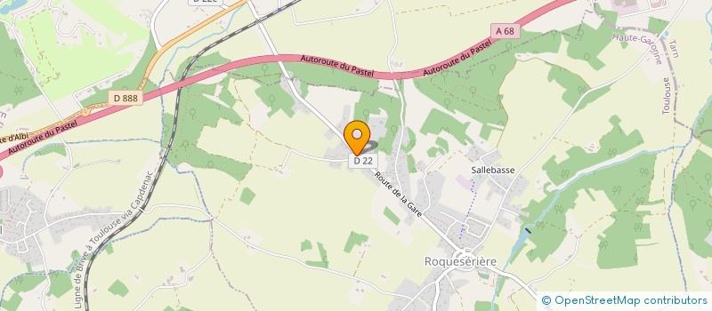 localisation de l'entreprise ASS RECONS DIFFUS REPERT DANSE MODERNE  ROQUESERIERE