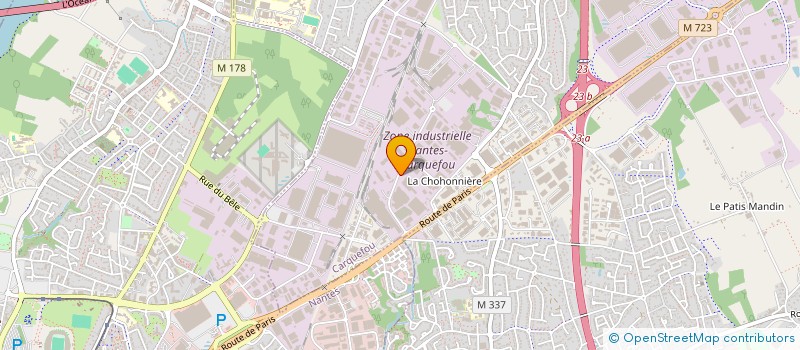 localisation de l'entreprise ASS RECUP BOISSIERE REINSERT EMPLOI SOLI à CARQUEFOU