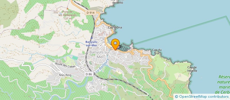 localisation de l'entreprise ASS REDERIS CLUB  BANYULS-SUR-MER