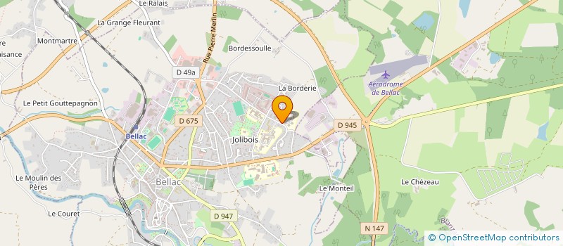 localisation de l'entreprise ASS REEDUCAT EDUCAT HANDICAPES ADULTES à BELLAC