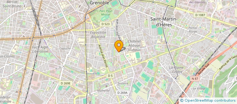 localisation de l'entreprise ASS REFLET  GRENOBLE