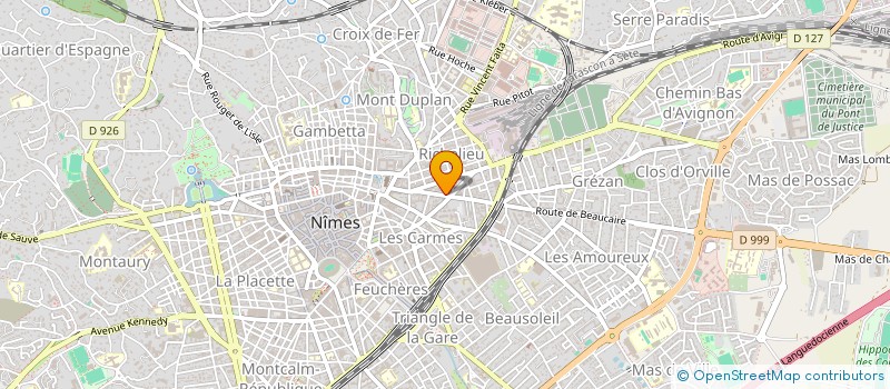 localisation de l'entreprise ASS REFLEX ACTION PREVENT COMMUNAU RUBIS à NIMES