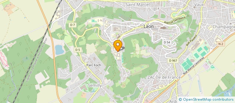 localisation de l'entreprise ASS REFLEXION TENTATION DECISION CONCRE à LAON