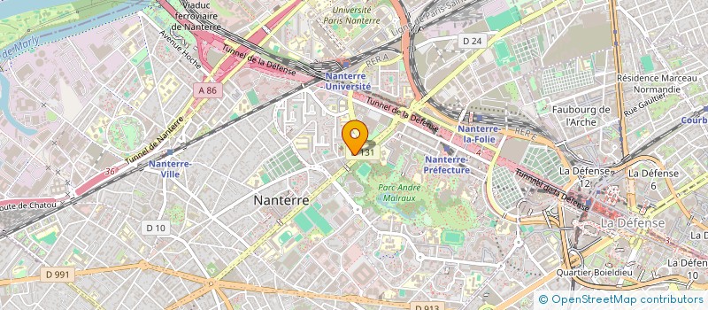 localisation de l'entreprise ASS REG ACTIVITES MULTIP INTERETS SOCIAL à NANTERRE