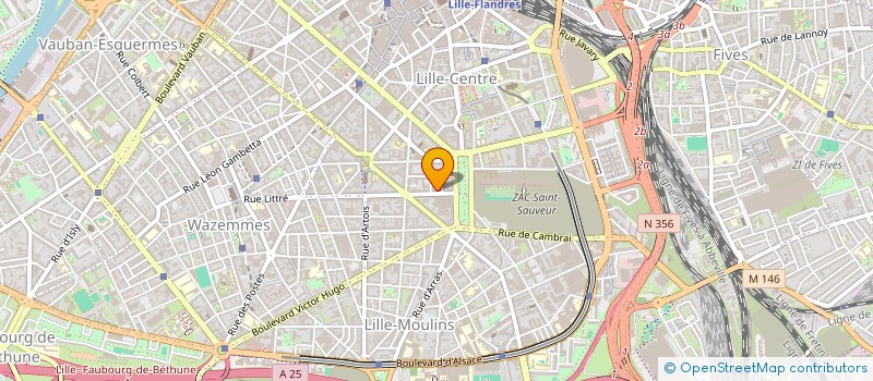 localisation de l'entreprise ASS REG AIDE RESTAURATION CHAPELLES à LILLE