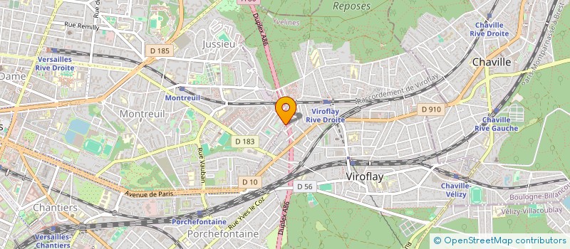 localisation de l'entreprise ASS REG CASTORS ILE FRANCE à VERSAILLES