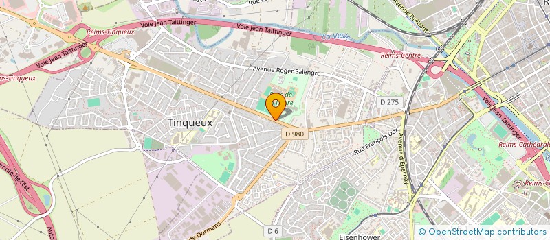 localisation de l'entreprise ASS REG CENTRE EQUESTRE REIMS  TINQUEUX