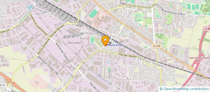 localisation de l'entreprise ASS REG CULTE TEMOINS DE JEHOVAH  ST PRIEST