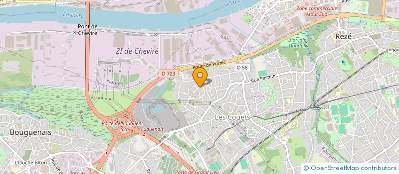 localisation de l'entreprise ASS REG CULTE TEMOINS DE JEHOVAH à BOUGUENAIS