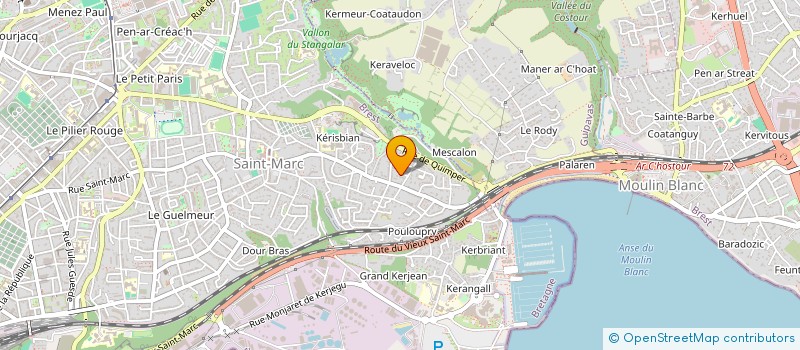 localisation de l'entreprise ASS REG DEVEL ORGANISME CREDIT MARIT MUT à BREST