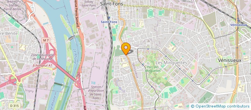 localisation de l'entreprise ASS REG DEVELOPPEMENT VIE ASSOCIATIVE  SAINT-FONS