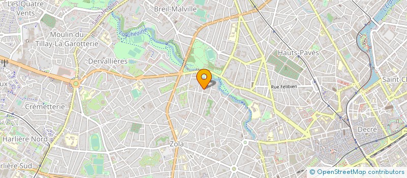 localisation de l'entreprise ASS REG DEVEVEL RECH CHIR GENER ET DIGE à NANTES