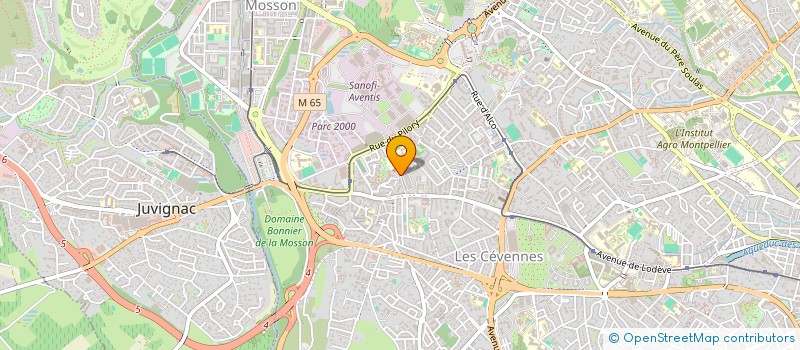 localisation de l'entreprise ASS REG DOC ENSEIGNEMENT PRIVE LANG ROUS à MONTPELLIER