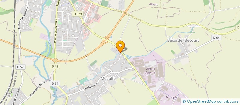 localisation de l'entreprise ASS REG ENTREP SERVICE SANTE AUTONOME à MEAULTE