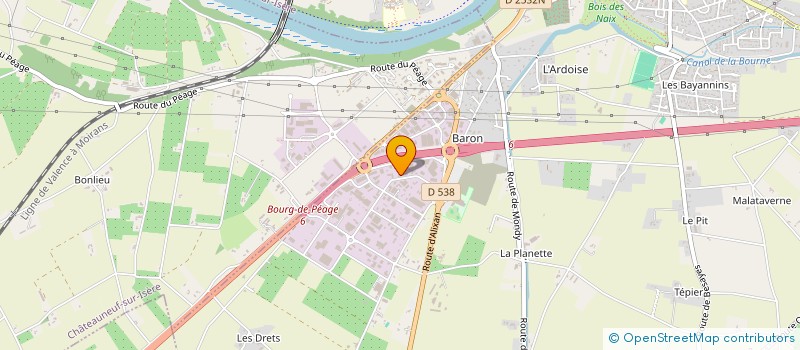 localisation de l'entreprise ASS REG EVEIL AUX MUSIQUES ACTUELLES à BOURG-DE-PEAGE