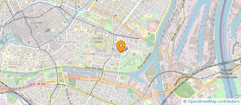 localisation de l'entreprise ASS REG GYNEC OBST ALSAC MOSEL à STRASBOURG