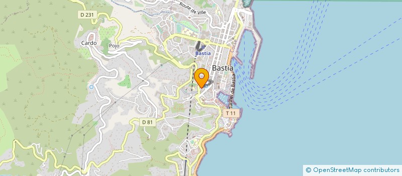 localisation de l'entreprise ASS REG JEUNESS MUSIC FRANCE EN CORSE à BASTIA