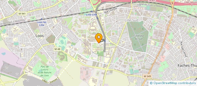 localisation de l'entreprise ASS REG MEDECINE URGENCE HOSPITALIERE à LILLE
