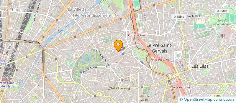 localisation de l'entreprise ASS REG POUR LA FORMATION D'ANIMATEUR  PARIS