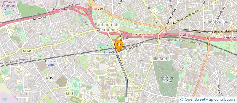localisation de l'entreprise ASS REG PREV MALADIE OCULAIRE HEREDITAIR à LILLE
