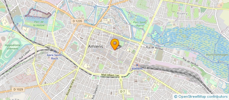 localisation de l'entreprise ASS REG SOCIO CULT JUSTICE COUR APPEL à AMIENS