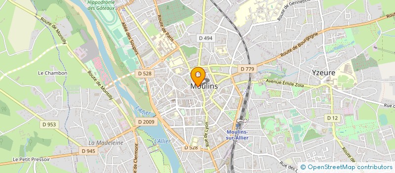 localisation de l'entreprise ASS REGARD SUR LA VISITATION  MOULINS