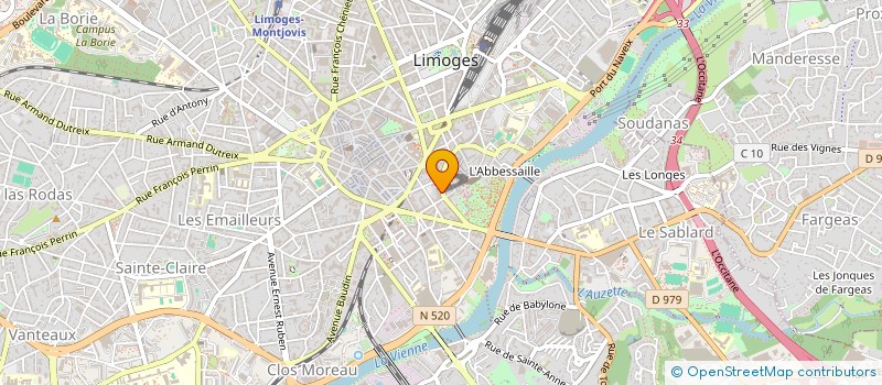 localisation de l'entreprise ASS REGI DEVEL EMPL INITI LOCAL PROM SOC à LIMOGES