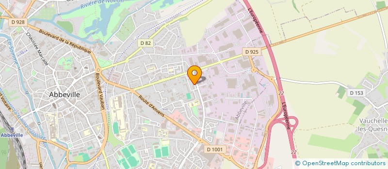 localisation de l'entreprise ASS REGIE DE QUARTIER D'ABBEVILLE à ABBEVILLE