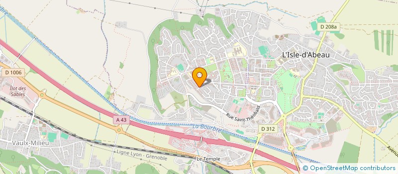 localisation de l'entreprise ASS.REGIE PUB DEVELOPPEMENT à L'ISLE-D'ABEAU