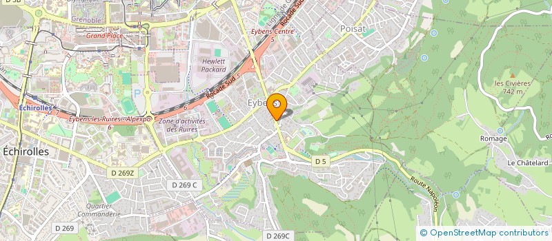 localisation de l'entreprise ASS  REGIO DES ENSEIGNANTS TERRITORIAUX  EYBENS