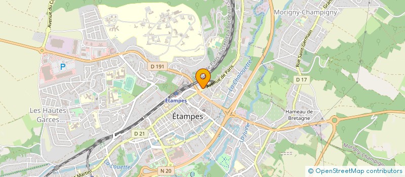 localisation de l'entreprise ASS REGION ACTION SOCIAL POLIC à ETAMPES