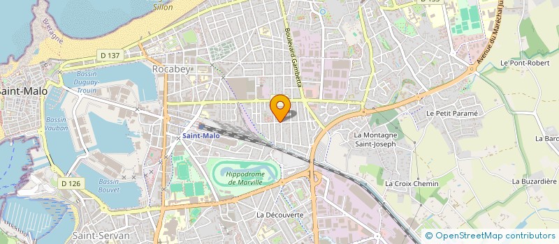 localisation de l'entreprise ASS REGION EDUCAT PERMANENT PAYS ST MALO  SAINT-MALO