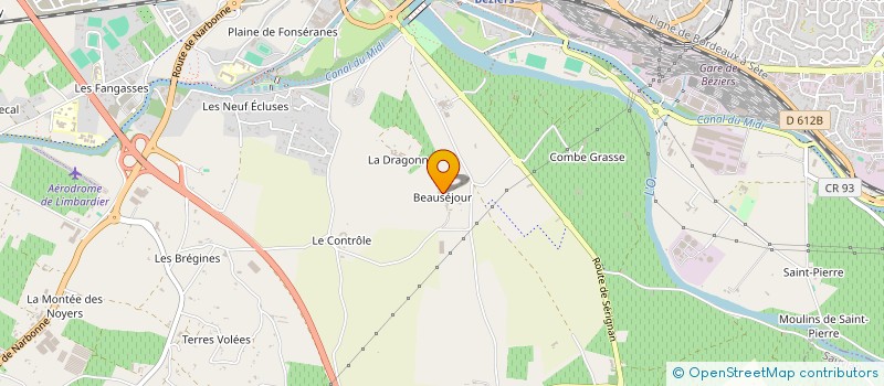 localisation de l'entreprise ASS REGION EMPLOI FORMATION AGRICULRI à BEZIERS