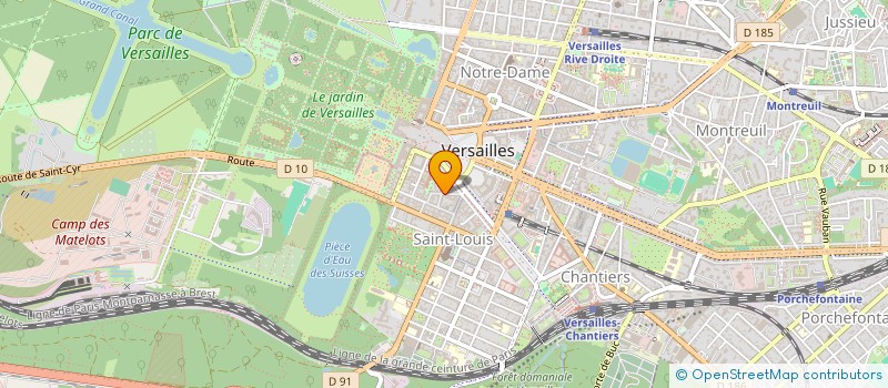 localisation de l'entreprise ASS REGION FAMILLE PLEIN AIR à VERSAILLES