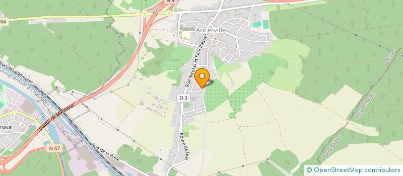 localisation de l'entreprise ASS REGION FAMILLES ACCIDENTES LA ROUTE à ANCERVILLE