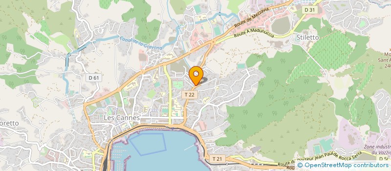 localisation de l'entreprise ASS REGION FORMAT PROFESSION à AJACCIO