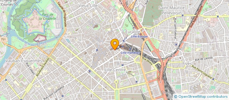 localisation de l'entreprise ASS REGION GESTION ENTREP CULTURELLES à LILLE