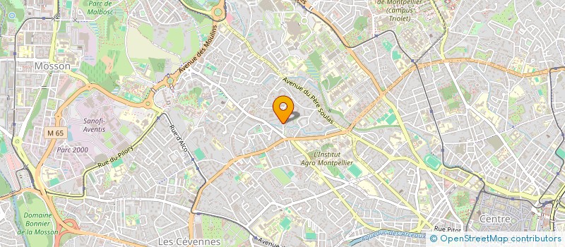 localisation de l'entreprise ASS REGION INFIRM BLOC OPERATOIRE L R à MONTPELLIER