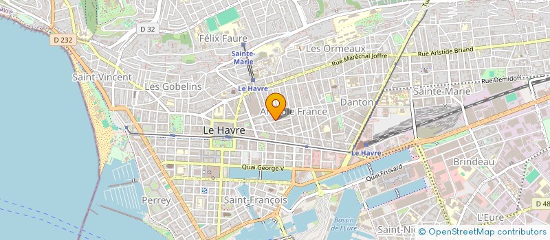 localisation de l'entreprise ASS REGION INTERPROF LOGEMENT à LE HAVRE