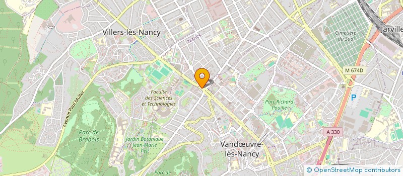 localisation de l'entreprise ASS REGION PROFESSEURS MATH  VANDUVRE-LES-NANCY