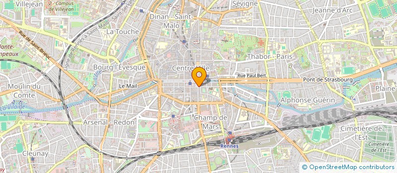 localisation de l'entreprise ASS REGIONALE ACC PERSONNEL PTT BRETAGN à RENNES
