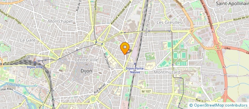 localisation de l'entreprise ASS REGIONALE CAISSES MSA DE BOURGOGNE à DIJON