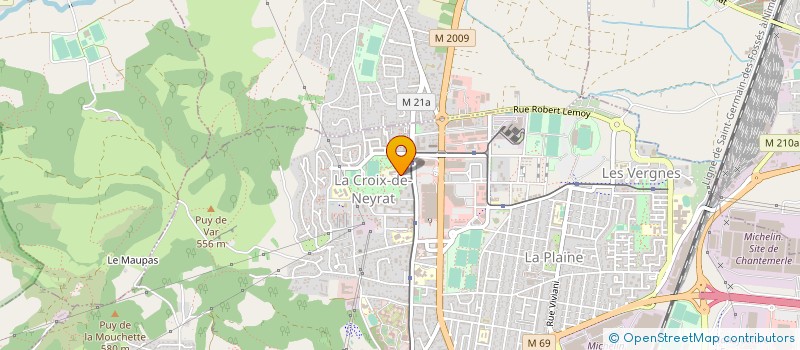 localisation de l'entreprise ASS REGIONALE CEMEA  CLERMONT-FERRAND