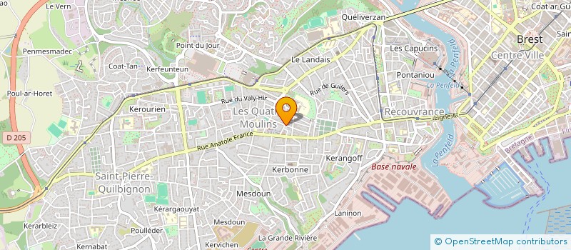 localisation de l'entreprise ASS REGIONALE DE CARDIOLOGIE DE BRETAGNE à BREST