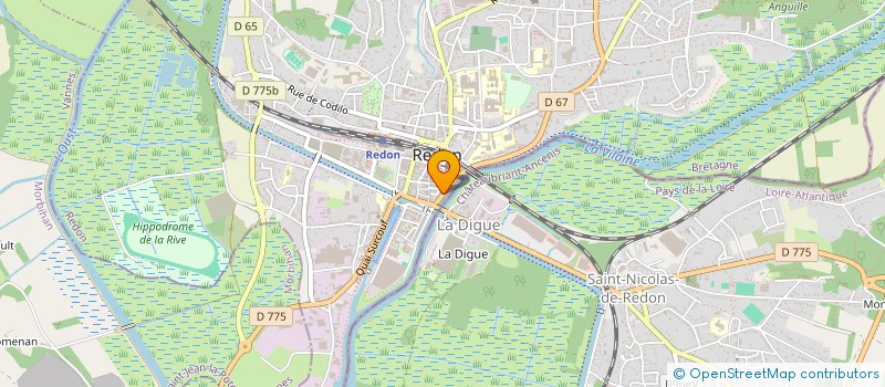 localisation de l'entreprise ASS REGIONALE EDUCATION PERMANENTE REDON  REDON