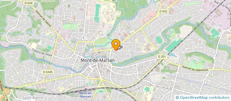 localisation de l'entreprise ASS REGIONALE EXPERIMENTAL BOVINE  MONT-DE-MARSAN