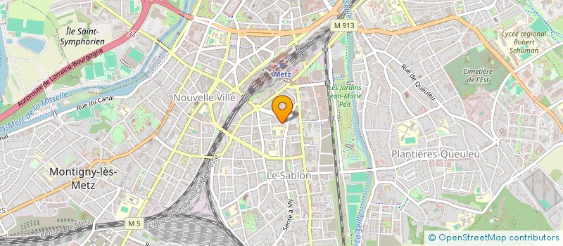 localisation de l'entreprise ASS REGIONALE HLM DE LORRAINE  METZ