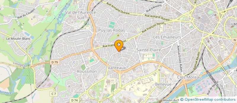 localisation de l'entreprise ASS REGIONALE POUR EDUCATION SENSORIELLE à LIMOGES